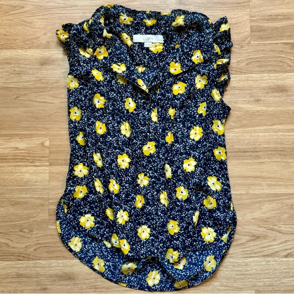 LOFT Floral Blouse